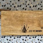 Houten borrelplank kerst