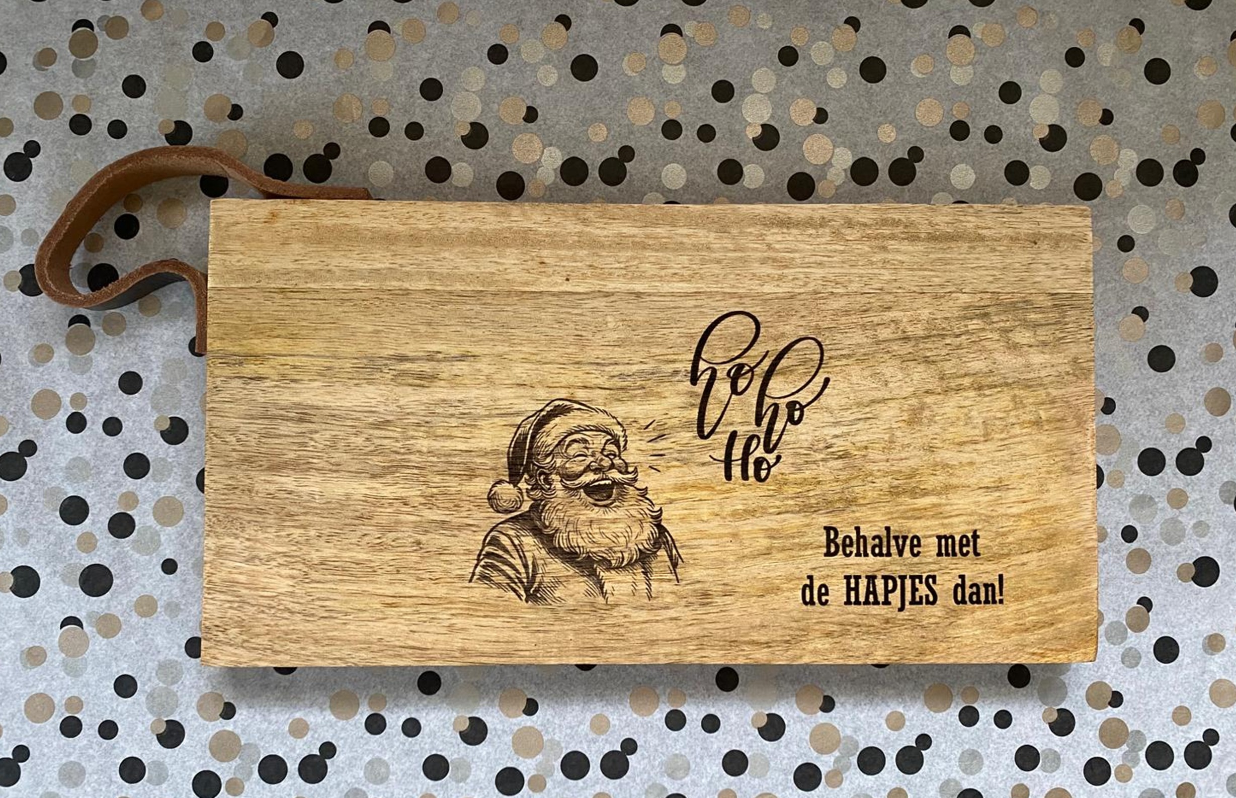 Houten Borrelplank Kerst